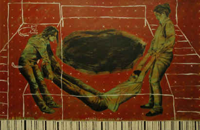 دو نقاشي از مسعود عابدي در گالري «آگورا» نيويورك