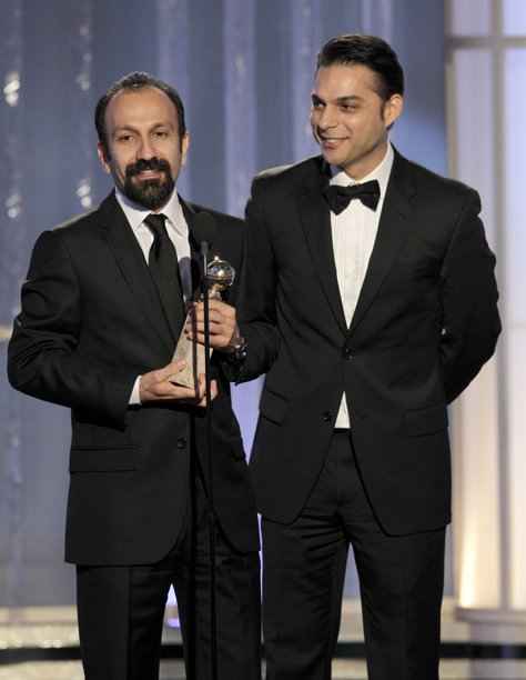 asghar farhadi & Peyman Moadi Golden Globe 2012
